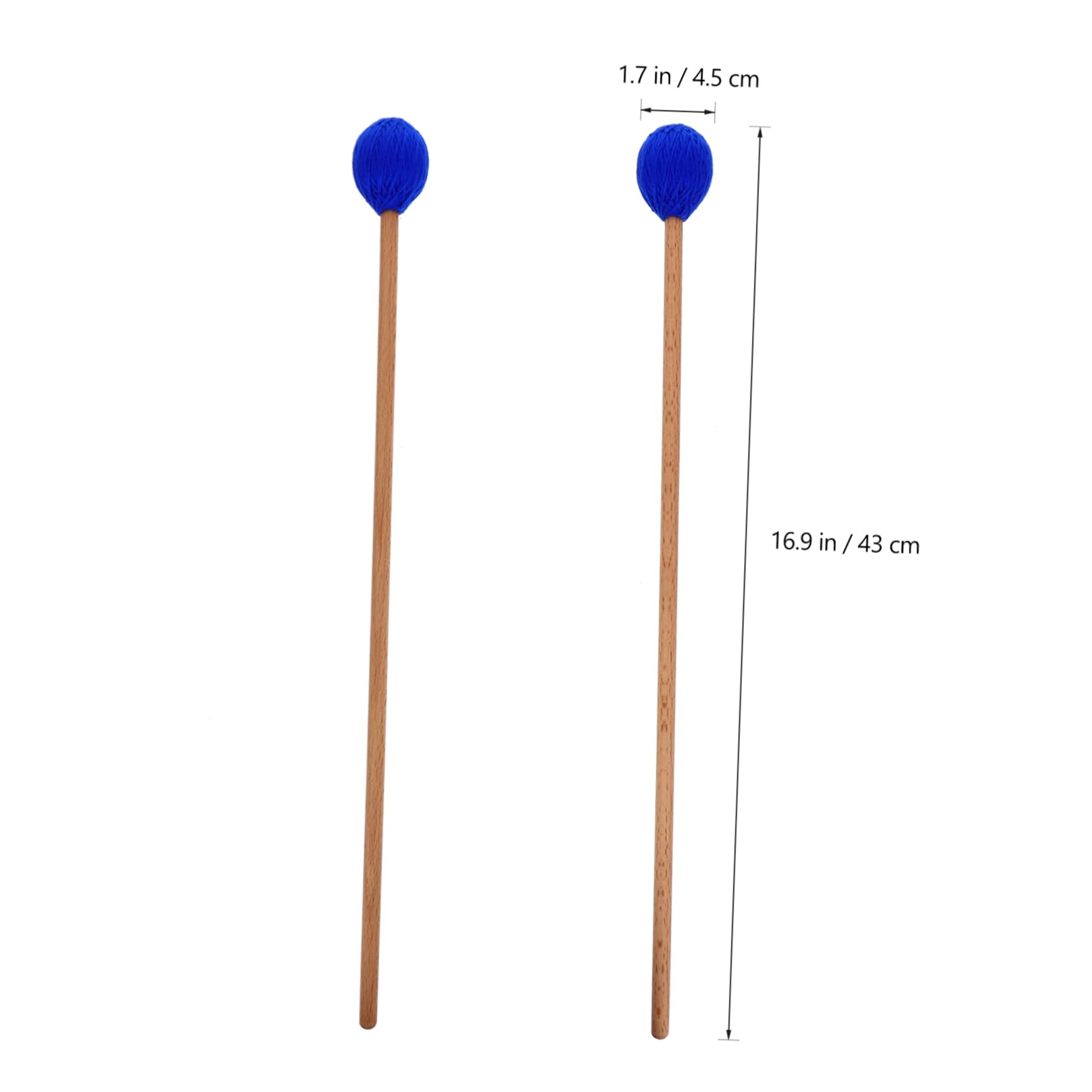 TOYANDONA 3paires Maillet De Marimba Avec Manche Érable Pour Xylophone Et Glockenspiel Accessoire De Percussion Avec Tête Pour Musiciens Débutants Et Professionnels