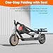 Electric Scooter with Seat, Folding E Scooter for Adults, 350W Motor, 8.5