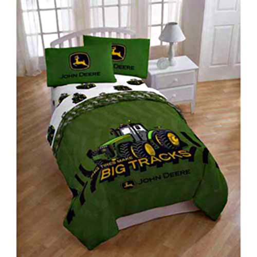 John Deere Big Tracks Twin/Full Reversible Comforter with Bonus Sham