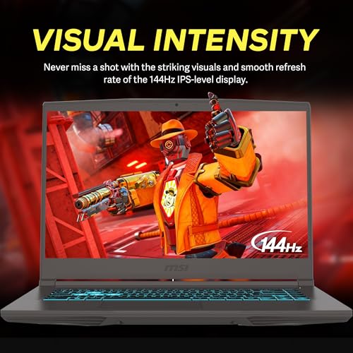 Image of msi Thin 15.6 inch FHD 144Hz Gaming Laptop, Intel Core i7-13620H, NVIDIA GeForce RTX 4050, 64GB DDR4, 5TB Storage(4TB SSD+1TB Docking Station), Backlit Keyboard, Wi-Fi 6E, HD Camera, Win 11 Pro, Gray