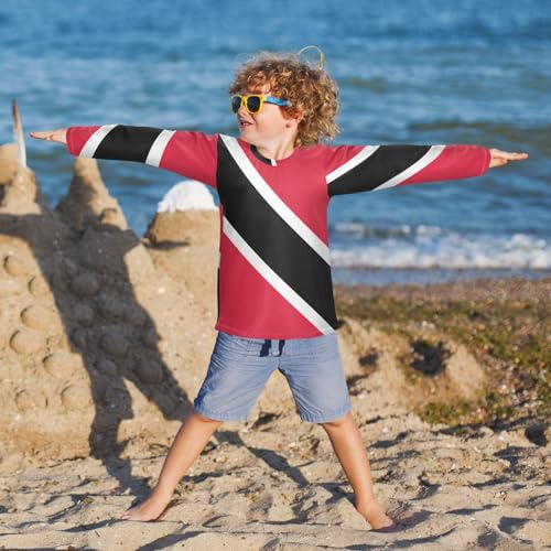 Image of Aflyko Patriot Boys' Rash Guard Shirts Flag of Guatemala Swim Shirt 3-12T