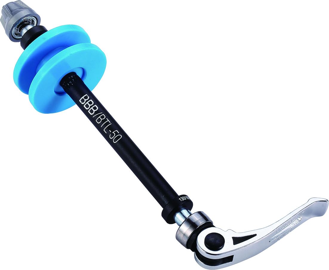 BBB Cycling BTL-50 ChainGrip 130mm Quick-Release Axle System Tool for Road Bikes, 130mm, Black/Silver