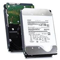 HGST 12TB hdd 3.5インチ HGST ハードディスク 外付け7200rpm ウエスタンデジタル 内蔵hdd SATA Nas CMR テレビ録画用, 2年間の保証サービス (整備済み品) (12TB)