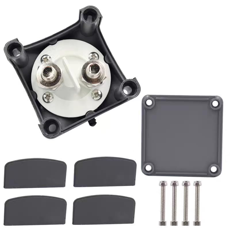 1PC Battery Switch Disconnect Isolator, 600A 12-72V Battery Power Cut Master Switch, for Marine, Car, Off-Road Vehicle, Truck, RV Marine Boat Yacht