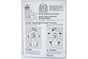 Kenner Six Million Dollar Man Maskatron Instruction Sheet - Laminated
