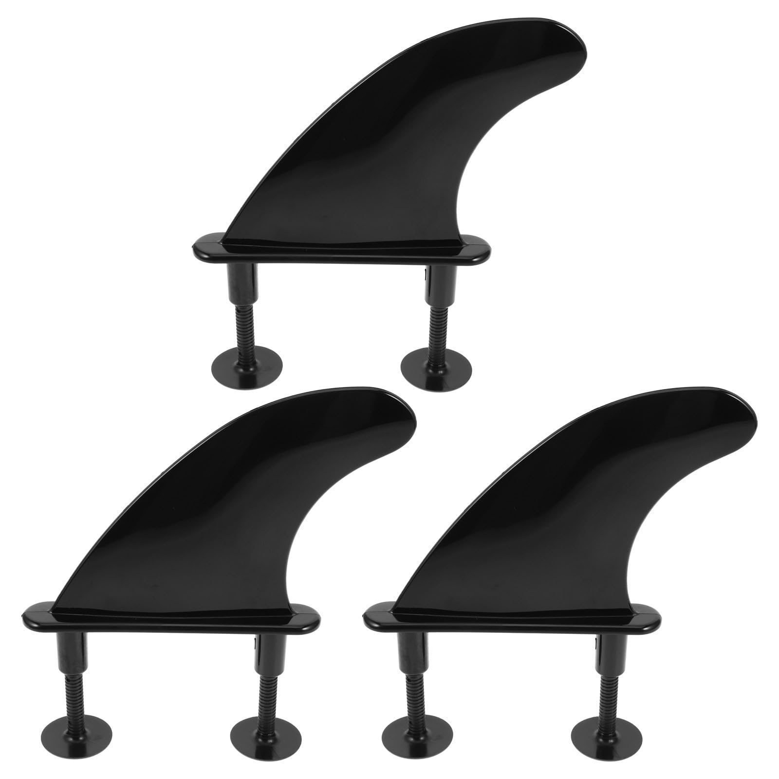 Aleta de Tabla de Surf de TPU Negra para Paddleboard y Surfboard, Mejora el Equilibrio Estabilidad en Deportes Acuáticos y Kayak, 1 Set