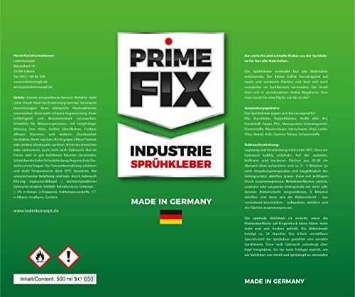 Prime FIX Sprühkleber - Industriekleber - extra stark 500ml
