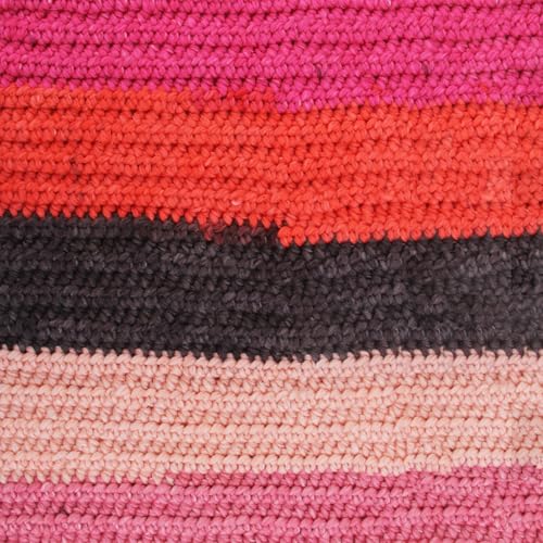 Image of ThreadArt Ombre Yarn - Big Chunky Yarn Cake, 300g - Flamingo Dance 01 | Thick Super Bulky #6 for Knitting & Crochet - Variegated 100% Soft Acrylic Fiber - 316 Yards