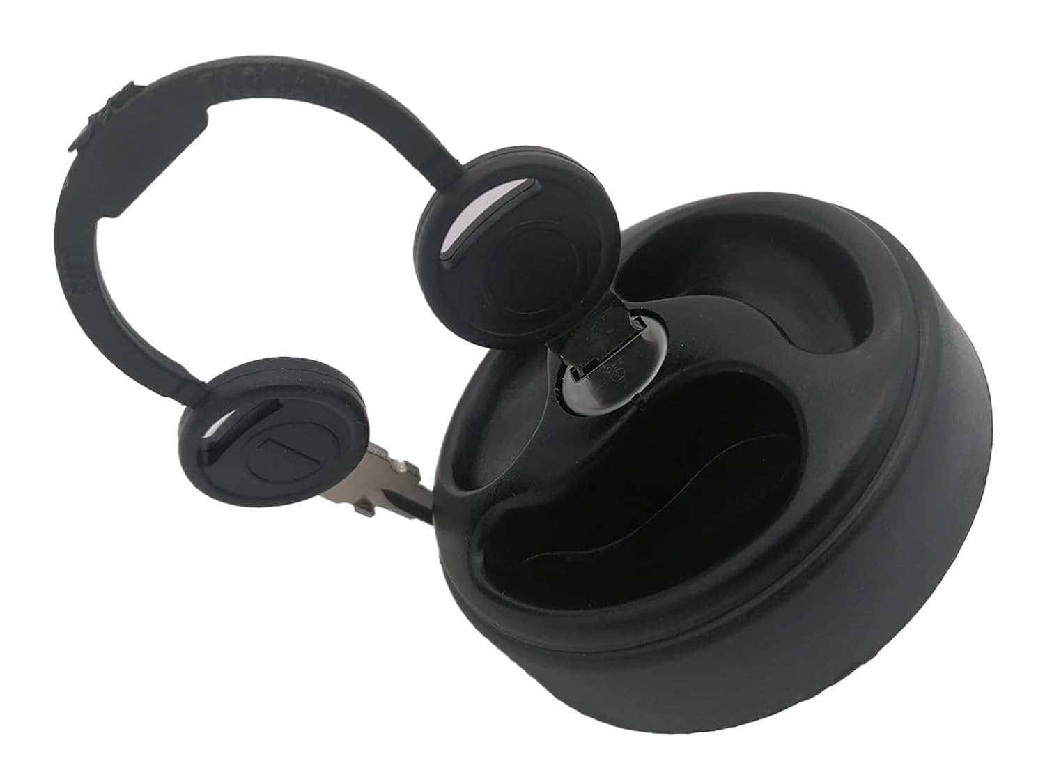 CR-MOESANCO® Tapa Negra de Depósito de Agua para Caravana con 3 Asideros Hundidos, Entrada de Agua con Llaves, Cierre de Polipropileno, Camping, Remolque, Autocaravana, a Prueba de Fugas
