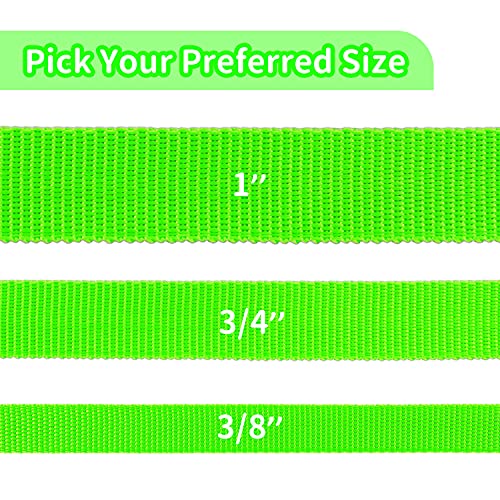Image of HIKISS Long Dog Leash Obedience Recall Training Agility Lead with Thickening Material for Large Dog - 15ft 20ft 30ft 50ft 100ft Training Leash(Green 15ft)