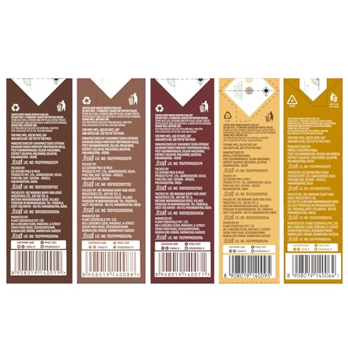 Image of Oatey Assorted Variety Pack - 8-Pack, Includes Barista, Millet (1 each), Chocolate, Coffee and Kesar Badam Oat Milk(2 each) - Unsweetened, Dairy Alternative, Heart-Friendly, Eco-Friendly inch