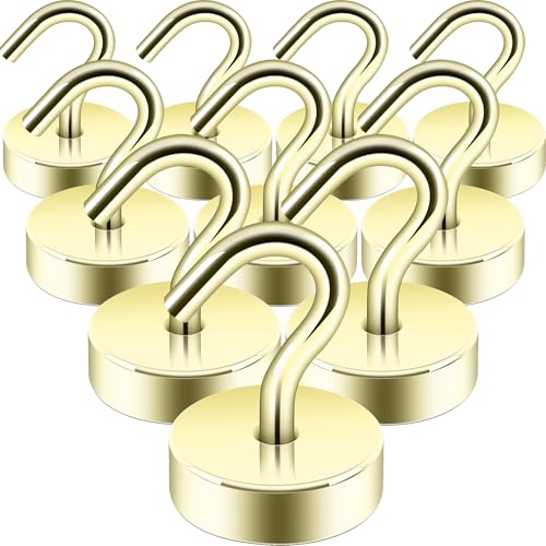 Image of Neosmuk Magnetic Hooks Steel Tube Design for Cruise,40lb+ Gold,10 Pack