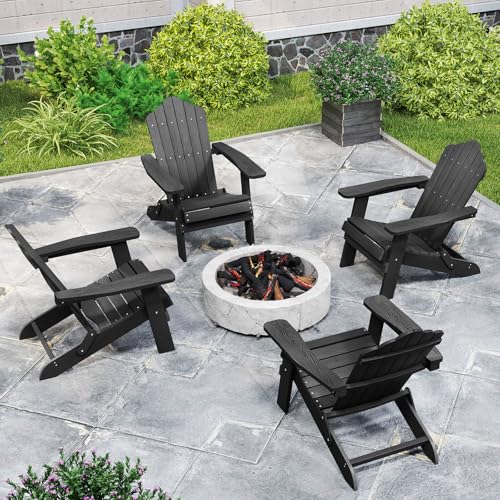Fauteuil jardin extérieur pliable GOPLUS dossier réglable 4 positions confort - 3