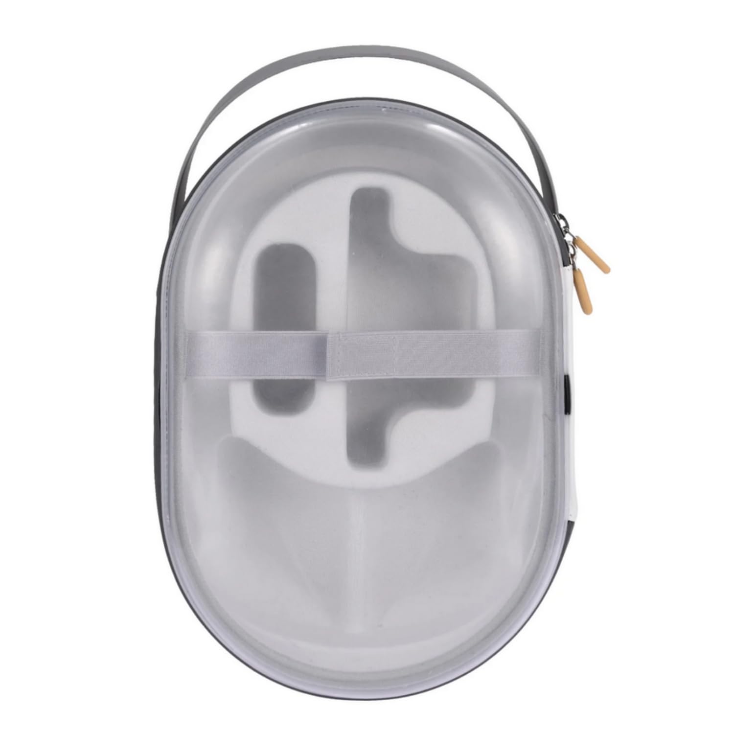 SKEIDOfor Vision Pro protective bag Storage Case with transparent outer shell dustproof and shockproof box suitcase (Transparent)