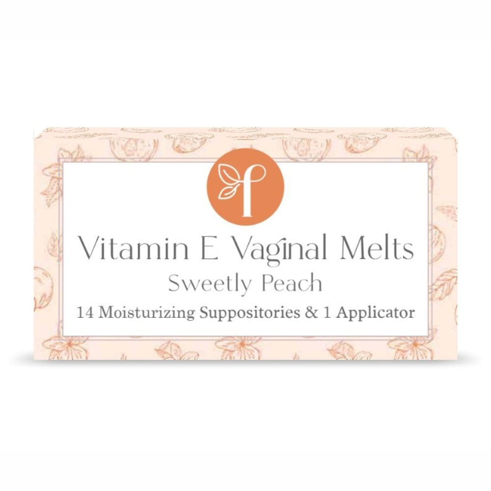 Sweetly Peach Vaginal Moisturizing Suppository Melts – 14 Individually Sealed Suppositories + 1 applicator
