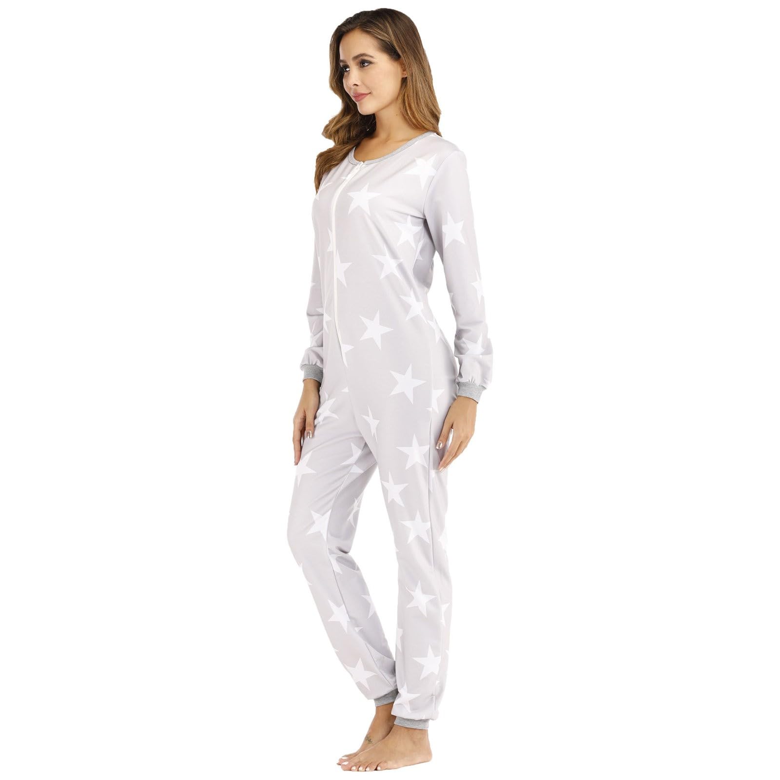 Pijama de mujer de algodón, medias de pijama de mujer de gran tamaño, algodón, conjunto de tejido en relieve suave, conjunto estampado floral, ropa interior cómoda y fácil de llevar, Sleepwear Fluido