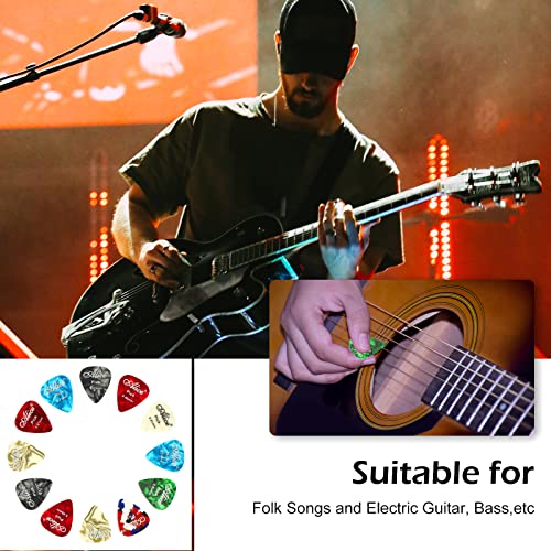 LTZGO Mediator pour Guitare, Lot de 12 Accessoires Guitare avec Boîte à Palettes en Métal, Plectre Guitare, Celluloïd… - Les Beatles, Paul McCartney, John Lennon, RIngo Starr, George Harrison LTZGO Mediator pour Guitare, Lot de 12 Accessoires Guitare avec Boîte à Palettes en Métal, Plectre Guitare, Celluloïd… – Image 6