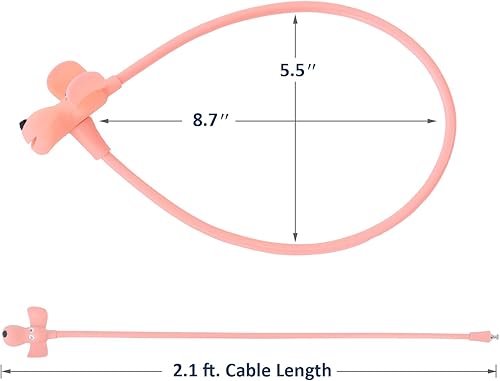 Miniatura 8 de WOOQOTT Candado de cable para bicicleta, bloqueo de cable con llaves, cerradura de bicicleta cubierta de silicona para niños, cerradura de dibujos