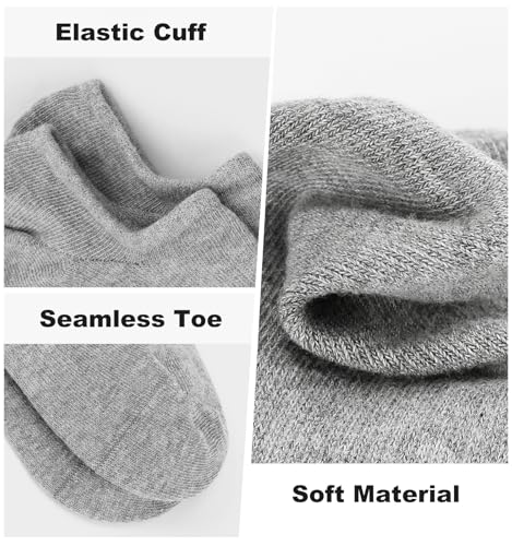 8 pairs No Show Socks for Women Men Non Slip Cotton Low Cut Flat Invisible Casual Socks4