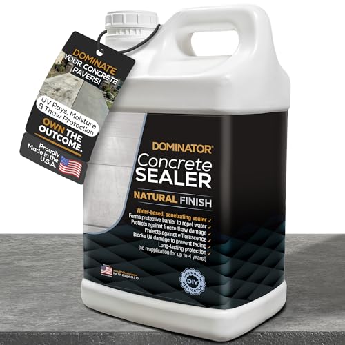 DOMINATOR Concrete Sealer for Driveway 2.5 Gallon | Penetrating Water