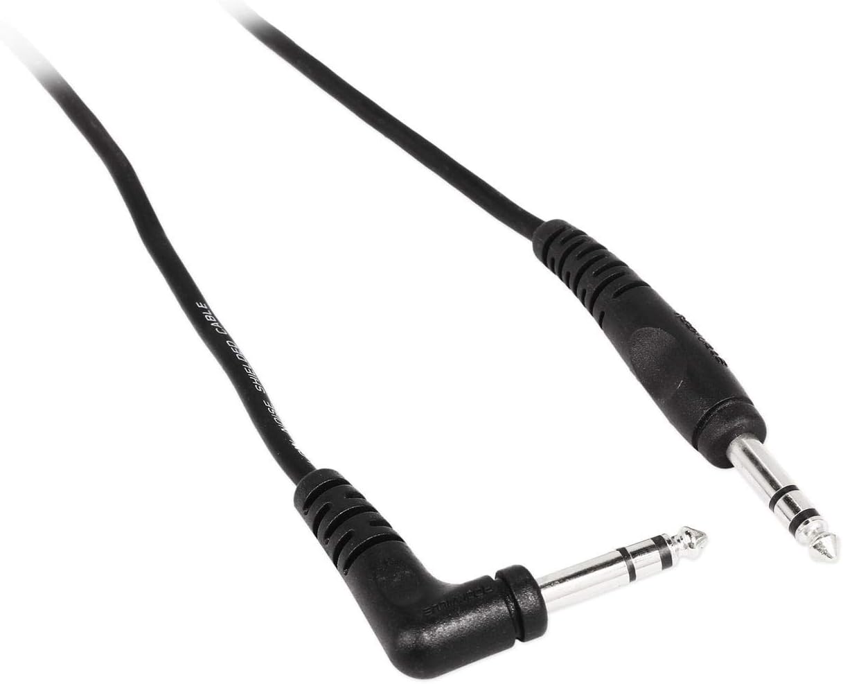 Rockville (4) RCTR110R-B 10フィート 1/4インチ TRS ライトアングル - 1/4インチ TRS スト