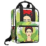 Große Kapazität: 1 Haupttasche, 2 Seitentaschen, 1 Innentasche, eine Reißverschlusstasche vorne, Sie können Schlüssel, Bücher, Stiftboxen, Snacks und andere Gegenstände verstauen