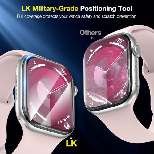 Image of LK 6 Pack Apple Watch Screen Protector 44mm SE (2023) Series 6 /5 /4 [Flexible TPU Not Glass] Self-Healing, Max Coverage, Bubble Free, HD Clear Screen Protector for iWatch 44mm, Anti-Scratch
