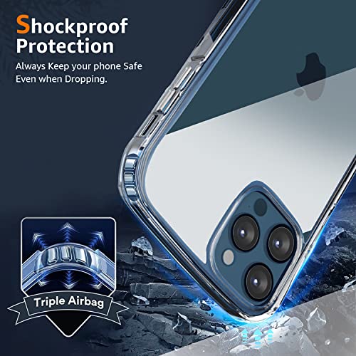 Image of amazon basics Hybrid Protection Clear Back Cover Case For Iphone 12 Pro Max-(Polycarbonate|Transparent)