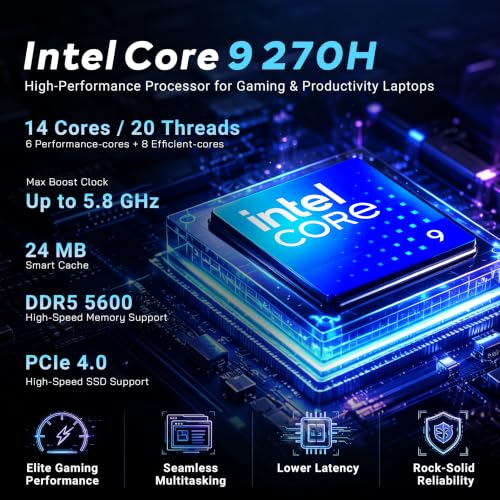 Image of msi Cyborg 17 17.3 inch FHD 144Hz Gaming Laptop, Intel Core 9-270H, NVIDIA GeForce RTX 5060, 32GB DDR5, 3TB Storage(2TB SSD+1TB Docking Station Set), Backlit Keyboard, WiFi 6E, Win 11, Translucent Black