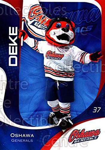 (CI) Mascot, Checklist Hockey Card 2007-08 Oshawa Generals (base) 24 Mascot, Checklist