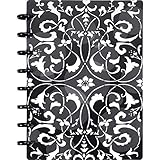 Staples 886238 Arc Customizable FlowerCircleDesign Notebk Sys Black/White 6-3/8x8-3/4
