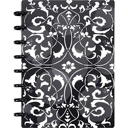 Staples 886238 Arc Customizable FlowerCircleDesign Notebk Sys Black/White 6-3/8x8-3/4