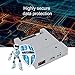 3.5in SSD Floppy Drive Emulator,SFR1M44 U100 1.44MB FAT32 USB SSD Floppy Drive Emulator&CD Screws,Plug and Play,Easy to Install,for Industrial Control Equipment
