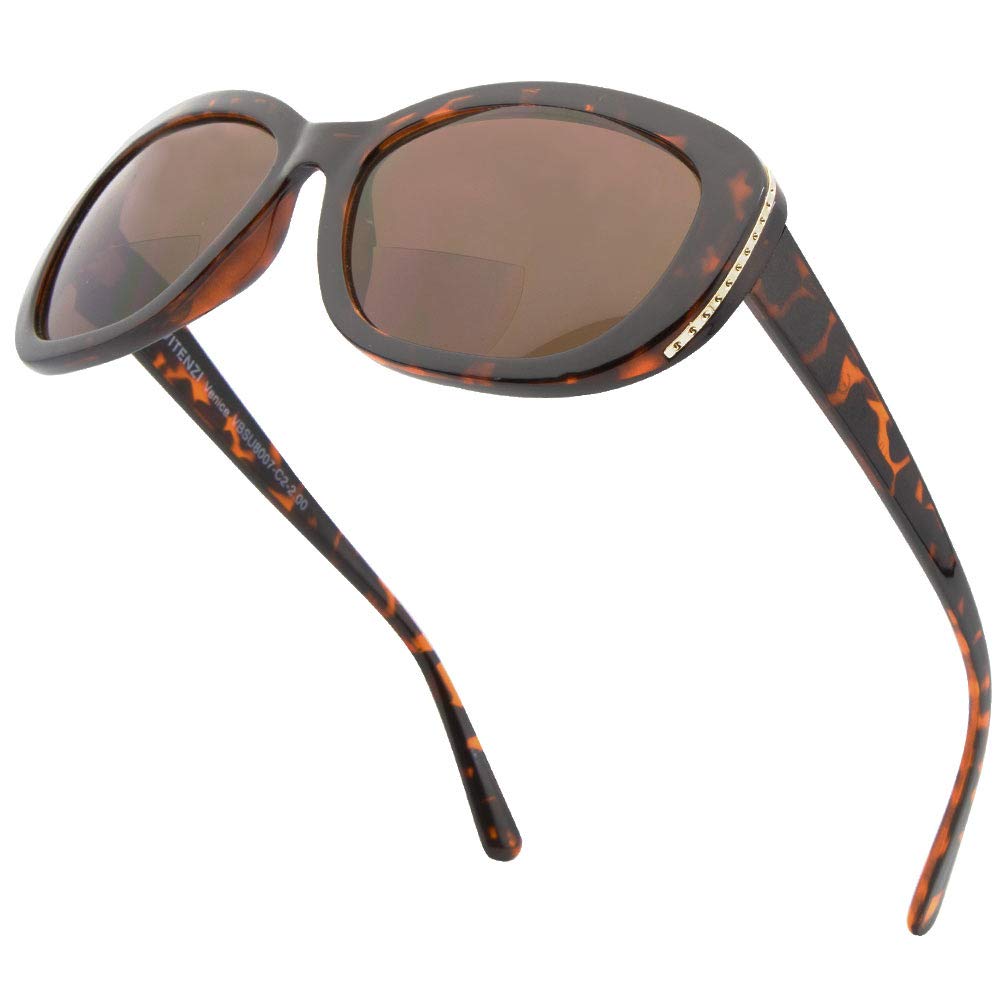 Bifocal Sunglasses Vintage Readers for Reading Under The Venice Sun in Tortoise Rx 2.00