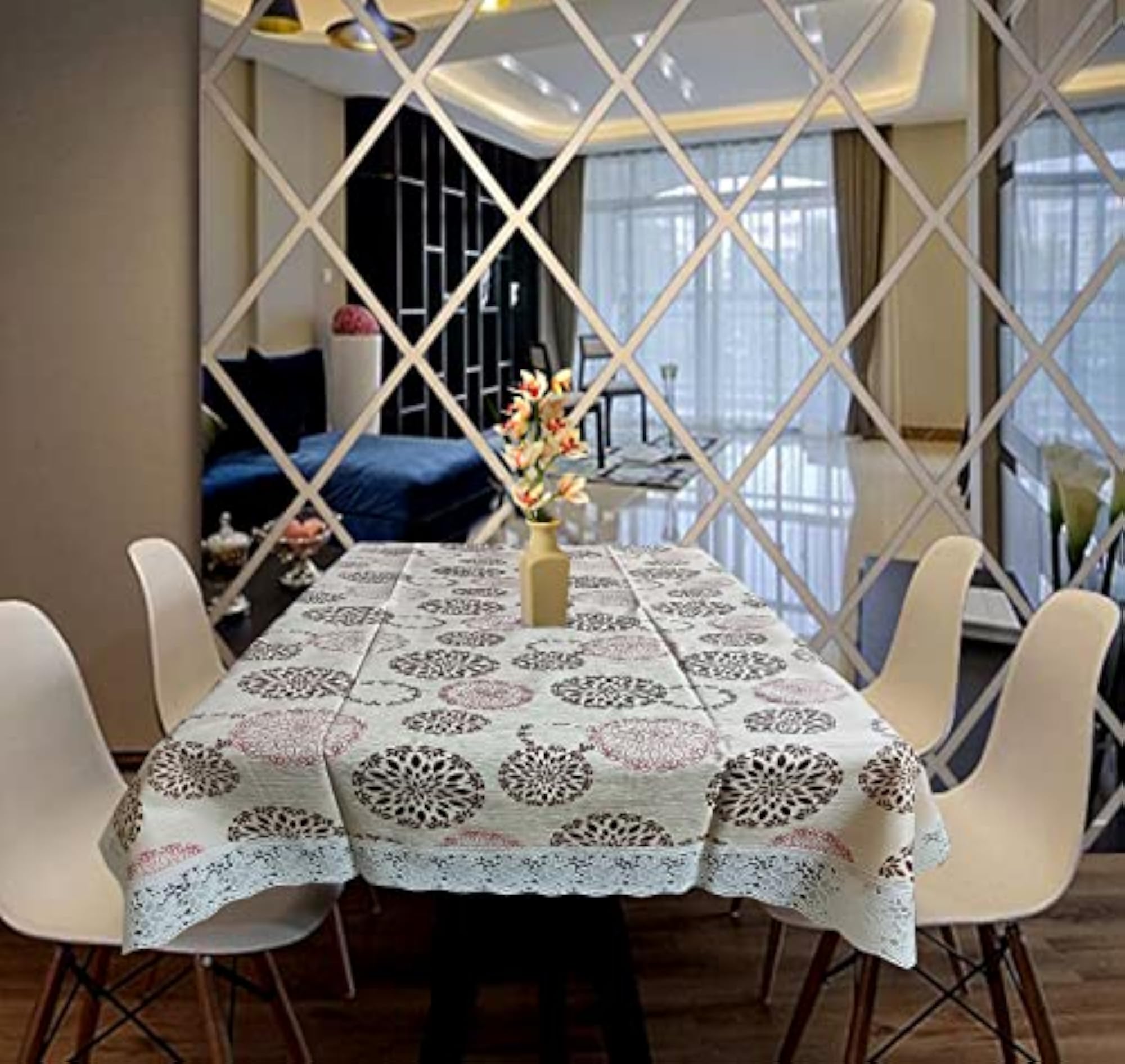 Waterproof Plastic Centre Table Cover for 4 Seater