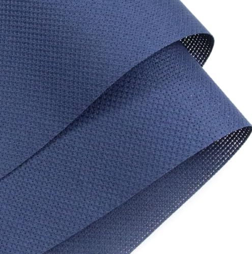 Image of KCS 4 /6 pc of 12 inch x 18 inch 30cmx45cm 16 Count Cotton Aida Cloth Cross Stitch Fabric (Navy Blue, 4 pc)