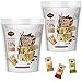 Achva Kosher Vanilla, Cocoa Beans, and Pistachio Mini Halva Bars Snack Bag 18ct. Each Bar 0.4oz Net Wt 7.6oz (Pack of 2)