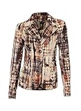 cordblazer damen braun Rundum ein stylisches Fashion-Teil mit maximalem Blickfang-Faktor! Trendstarker Cordblazer in den aktuellen Herbstfarben und mit extravagantem Muster. 2 aufgesetzte Taschen. Reverskragen. Figurbetonte Form. Länge ca. 58 cm. Hochwertige, schmuseweiche Babycord-Qualität aus 97% Baumwolle/3% Elasthan. Futter aus 100% Polyester.