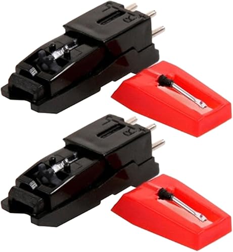 Miniatura 5 de ERINGOGO Juego de 4 piezas de tocadiscos de aguja de gramófono, tocadiscos de vinilo, reproductor de discos de 45 unidades, adaptador de vinilo,