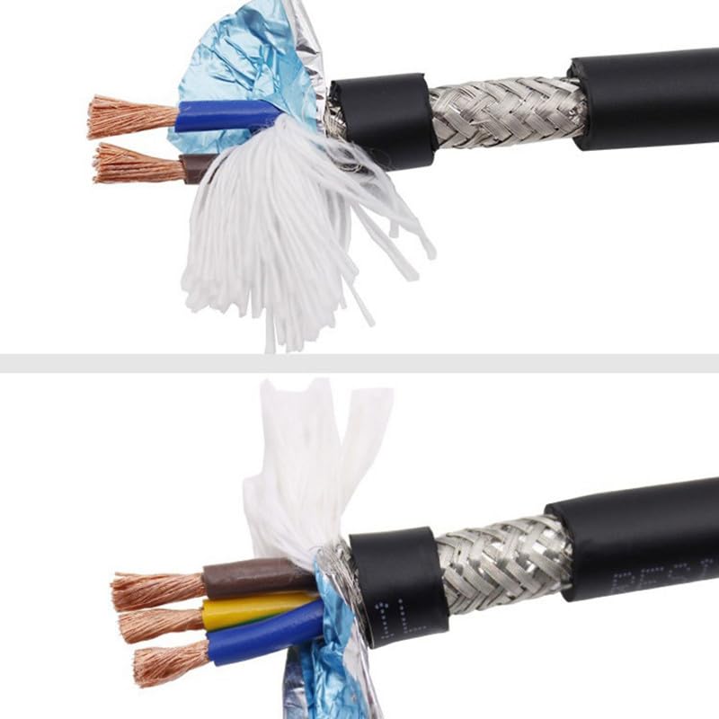 Wysoce elastyczny ekranowany kabel łańcuchowy TRVVP 2-16-rdzeniowy 26-11AWG, składany, odporny na olej, obrabiarka CNC, kabel sterujący sygnałem (12 rdzeni, 13 AWG, 5 metrów)