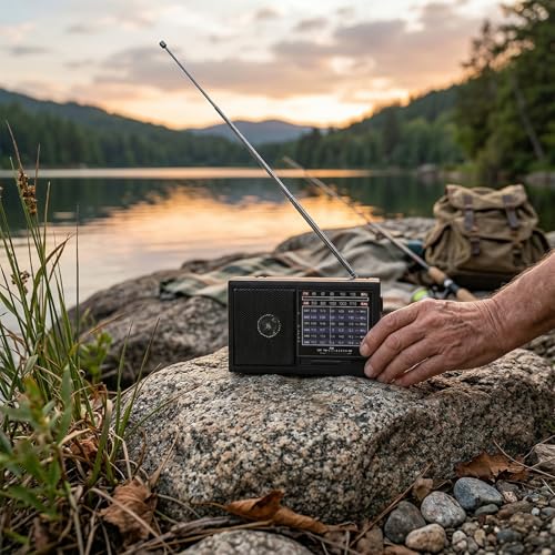 Radio portátil pequeña con antena y batería 800mAh miniatura 2