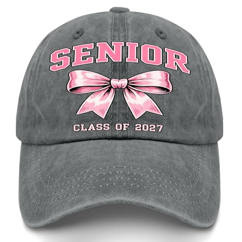 Senior Classes ofs 2027 coquettes Pinks Bow Graduation Hats for Men Classic