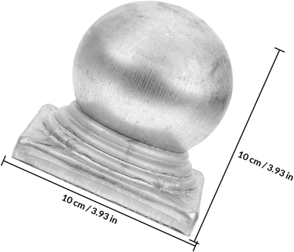 4pcs Metal Fence Post Caps Iron Guardrail Post Cover for Outdoor Decking and Railings 100x100mm