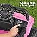 Best Choice Products Kids 12V Electric Ride On UTV Car and Trailer w/Parent Control, LED Lights, 2 Speeds, Bluetooth - Pink