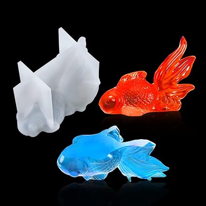 Amazon Co Jp Fineinno おしゃれ 魚 かわいい 金魚 こい 鯉 立体 キーホルダー ビーズチェーン付き 装飾 可愛い シリコンモールド ハンドメイド Uvレジン型 Diy 手作り 金魚形 ホビー