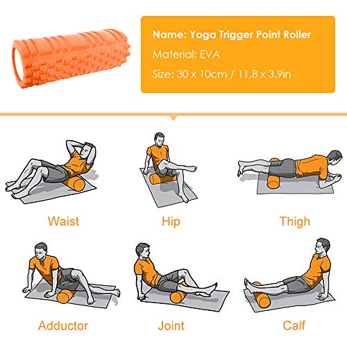 Conjunto de equipamentos de ioga, Andoer 5 PCS Conjunto de equipamentos de ioga Ioga Gatilho Rolo Io