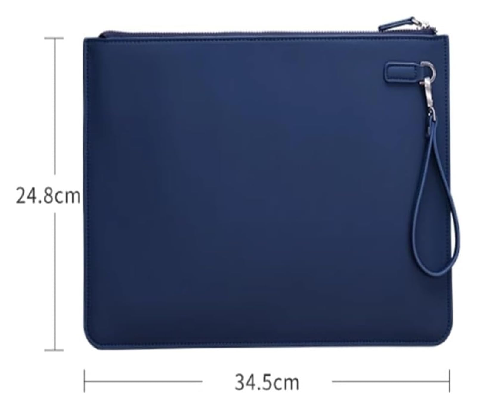 Teczka kopertowa na dokumenty, Skórzany organizer na dokumenty, teczka, torba do przechowywania, 24,8 x 34,5 cm, wielokolorowy(Blue)