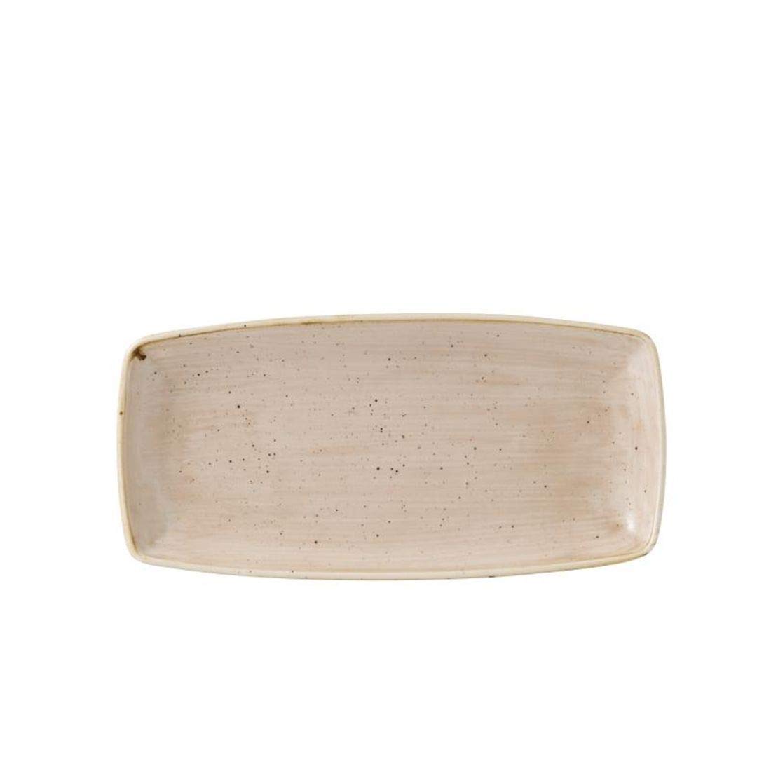 Churchill Super Vitrified GR944 Stonecast Rectangular Plate Nutmeg Cream (Pack of 6)