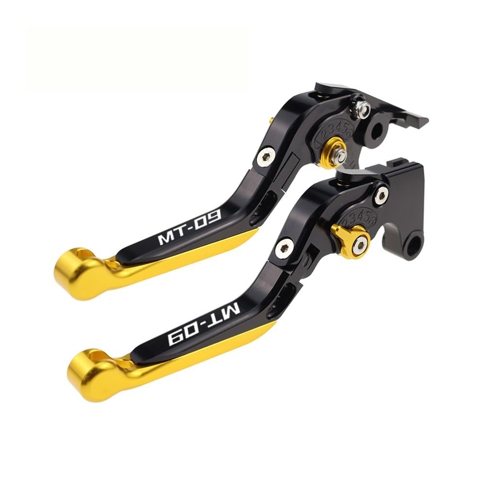 YFDKESY Brake Clutch Levers Handle for MT-09 FZ-09 SP FJ-09 GT 2021-2023 for MT09 MT 09 FZ09 FJ09 FZ FJ Clutch Levers Folding Extendable Brake Handles