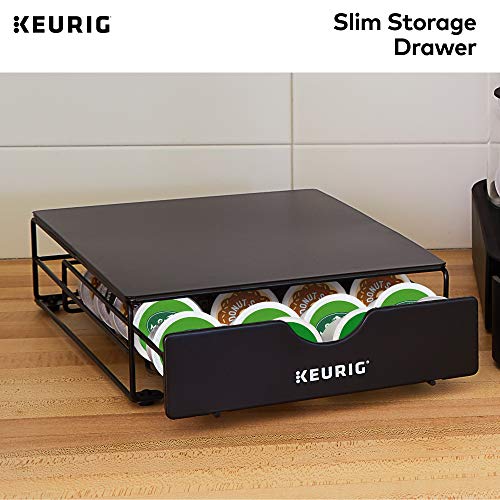 Keurig Slim Non-Rolling Storage Drawer, Coffee Pod Storage, Holds up to 24 Keurig K-Cup Pods, Black, Storage Drawer - 24ct, 9.2 x 3.3 x 12.2 inches - image 7